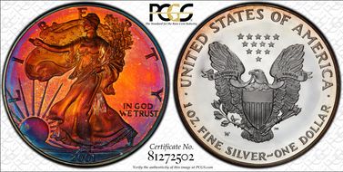 2001-W $1 Silver Eagle PR67DCAM