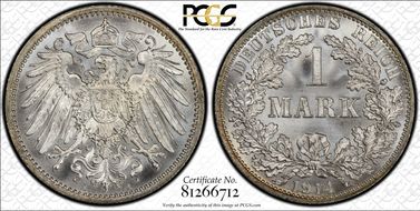 1914-A Mark J-17 Ag MS67