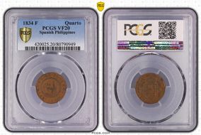 1834-MA F Quarto Calico-99 KM-10 VF20BN