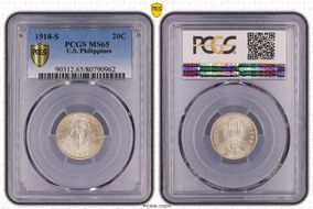 1918-S 20C MS65