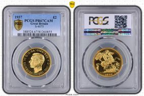 1937 £2 S-4075 PR67CAM