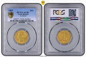 1860 Sov S-3852D AU50