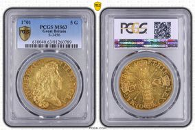 1701 5 G S-3456 Plain Sceptres MS63