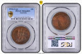 1916-I (c) 1D MS64BN