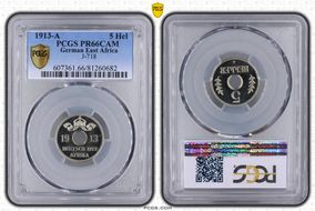 1913-A 5 Hel J-718 PR66CAM