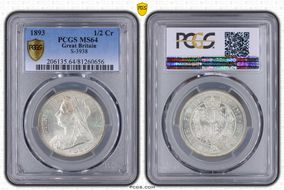 1893 1/2 Cr S-3938 MS64