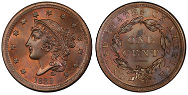 1839 1C Silly Head MS65BN