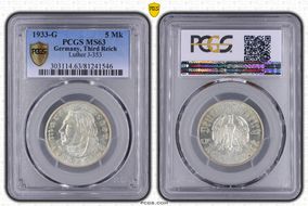 1933-G 5 Mk Luther J-353 MS63