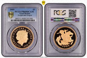 2005 £5 S-SE10 St. George PR69DCAM