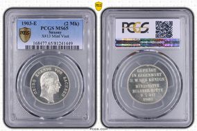 1903-E (2 Mk) Mint Visit J-131  X-13 Ag MS65