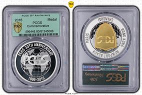 2016 Medal PCGS Commemorative 30th Anniversary PR1