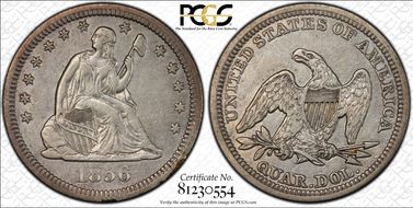 1856 25C XF40