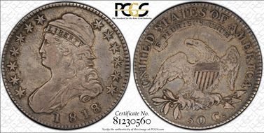 1818/7 50C Small 8 F15