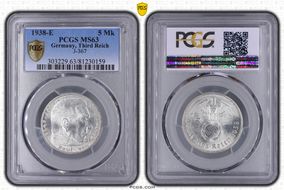 1938-E 5 Mk J-367 MS63