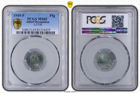 1945-F Pfg J-373b MS65
