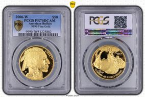 2006-W $50 American Buffalo .9999 Fine Gold PR70DCAM