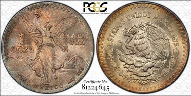 1983-Mo Onza Libertad Ag MS67