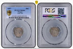 1897 50C Gad-420 F-190 MS64