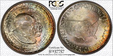 1952 50C Washington-Carver MS66