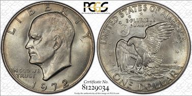 1972 $1 Type 1 MS65
