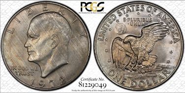 1972 $1 Type 3 MS65