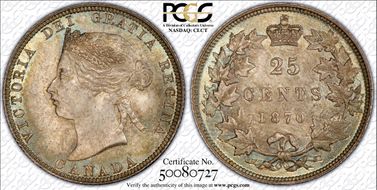 1870 25C MS65