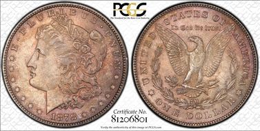 1878 7/8TF $1 Strong MS64
