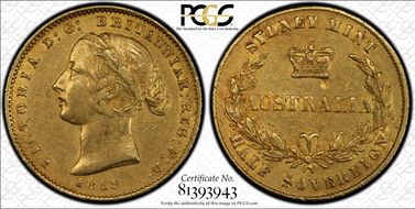 1859-SY 1/2 Sov XF45