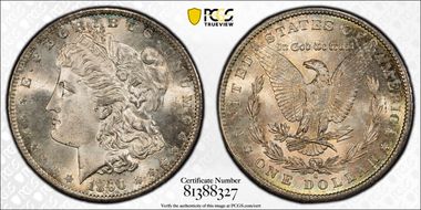 1890-S $1 MS66