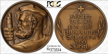 1955 Medal Zurich R-1918a Matte SP66