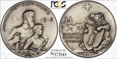 1915 Medal St. Gallen R-1190a Matte SP65