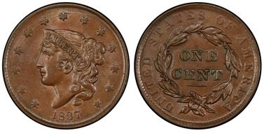 1837 1C N-5 MS64BN