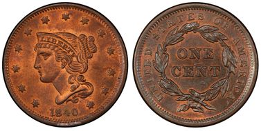 1840 1C N-2 Small/Large 18 MS65+ RB
