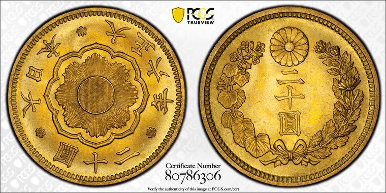 PCGS Certificate Verification Coin Details for Cert #80786306
