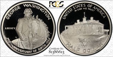 1982-S 50C Washington PR69DCAM
