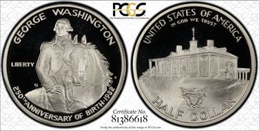 1982-S 50C Washington PR69DCAM