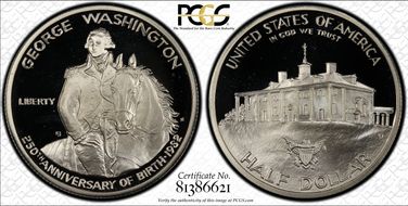 1982-S 50C Washington PR69DCAM