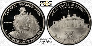 1982-S 50C Washington PR69DCAM