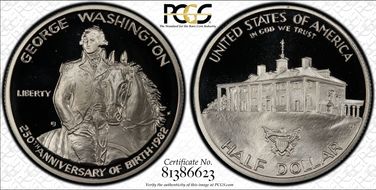 1982-S 50C Washington PR69DCAM