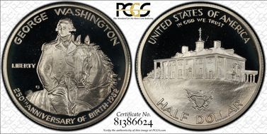 1982-S 50C Washington PR68DCAM