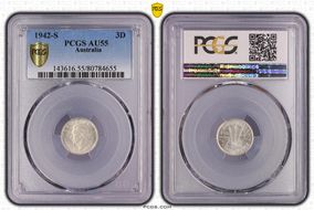 1942-S 3D AU55