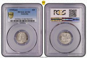 1940(m) 6D KM-38  Ag AU53