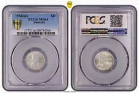 1954(m) 6D MS64