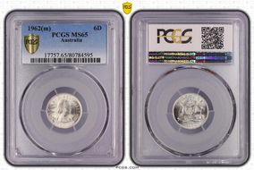 1962(m) 6D KM-58  Ag MS65