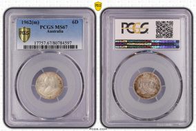 1962(m) 6D KM-58  Ag MS67