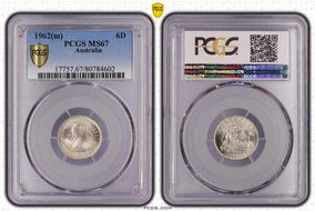 1962(m) 6D KM-58  Ag MS67