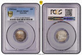 1962(m) 6D KM-58  Ag MS65