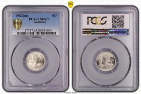 1962(m) 6D KM-58  Ag MS67