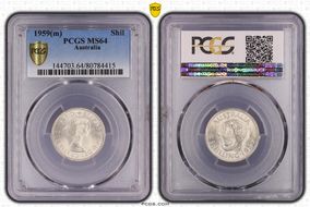 1959(m) Shil KM-59  Ag MS64