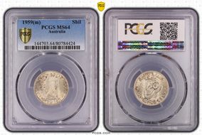 1959(m) Shil KM-59  Ag MS64